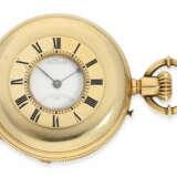 Taschenuhr: frühe Halbsavonnette feiner Qualität, Ankerchronometer Borel & Courvoisier Neuchatel No.48076, ca. 1865 - photo 1