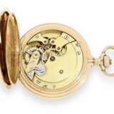 Taschenuhr: besonders schweres und hochwertiges Longines Taschen-Chronometer Kaliber 21.53, 14K Rotgold, um 1900 - photo 7