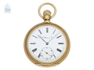 Taschenuhr: schweres Genfer Ankerchronometer, Bourquin & Fils Geneve, gefertigt für Moser & Co. St. Petersburg, ca.1870