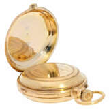 Taschenuhr: prächtig dekorierte, schwere goldene Taschenuhr mit Repetition und Chronograph, Montandon Geneve No. 17895, ca. 1890 - photo 5