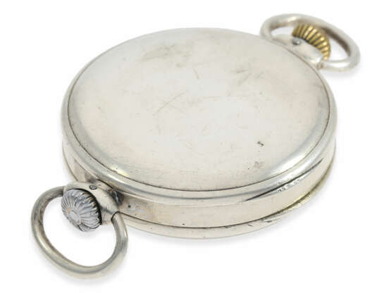 Taschenuhr/Armbanduhr: sehr frühe, silberne Armbanduhr von Pavel Buhre, Uhrmacher des russischen Zaren, vermutlich ca. 1910 - photo 4