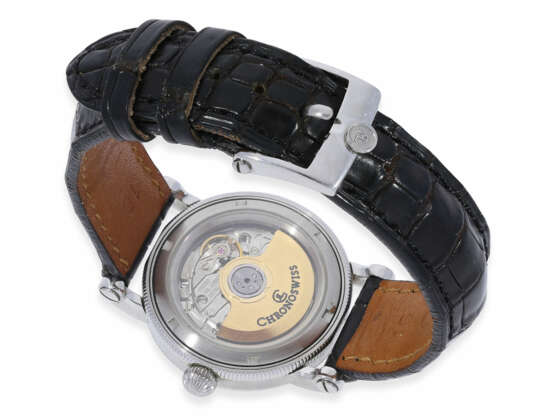 Armbanduhr: elegante automatische Damenuhr in Edelstahl, Chronoswiss "Kairos", mit Originalbox und Papieren - Foto 2