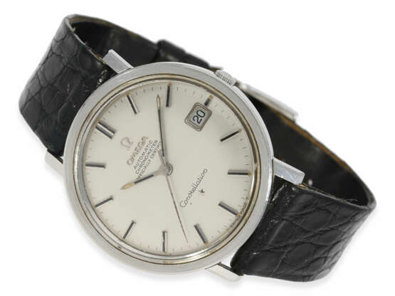 Armbanduhr: großes Omega Constellation Automatikchronometer in Edelstahl, Referenz 168.004, komplett originaler Zustand, Baujahr 1966 - Foto 1