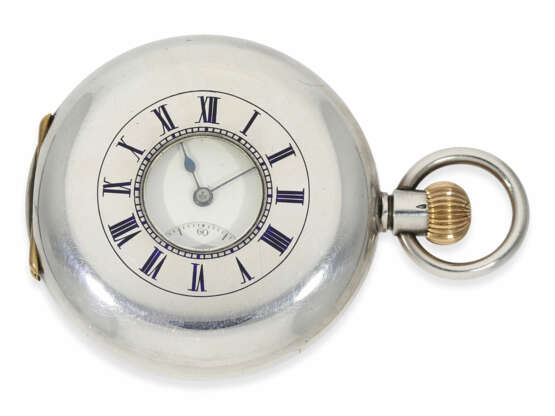 Taschenuhr: schweres Wippen-Chronometer von hochfeiner Qualität, Clemence Freres La Chaux-De-Fonds No.51115, ca.1890 - Foto 1