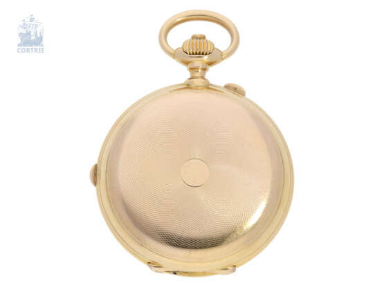 Taschenuhr: hochfeine, frühe, schwere Goldsavonnette mit unabhängiger, anhaltbarer Sekunde und "Tandem Winding"-Aufzug nach Mairet's Patent, Pateck & Cie. Geneve No.7299, ca.1875 - photo 2