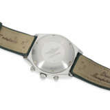 Armbanduhr: sportlicher vintage Breitling Chronograph, "Chronomat Ref. 81950 Serie Speciale", Sondermodell mit massiver 18K Goldlünette, Komplett-Set mit Originalpapieren, Originalbox und Originalrechnung von 1992 - Foto 4