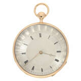 Taschenuhr: große, hochfeine französische Repetier-Uhr mit besonderem, dezentralen Zifferblatt, ca. 1800 - фото 1