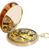 Taschenuhr: große, hochfeine französische Repetier-Uhr mit besonderem, dezentralen Zifferblatt, ca. 1800 - Foto 3