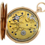 Taschenuhr: große, hochfeine französische Repetier-Uhr mit besonderem, dezentralen Zifferblatt, ca. 1800 - photo 5