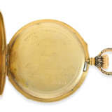 Taschenuhr: außergewöhnliche Gold/Emaille-Taschenuhr feinster Qualität, Pierre Simon Gounouilhou, Geneva No.12190, ca.1860 - Foto 4