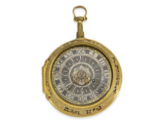 Taschenuhr: frühe bayerische Sackuhr mit Repetition, Joseph Nehr in Wasserburg, ca. 1750