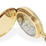 Taschenuhr: frühe, sehr schwere A. Lange & Söhne Glashütte Goldsavonnette in Qualität 1A, Glashütte 1884, mit Box und Stammbuchauszug - photo 5
