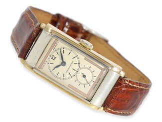 Armbanduhr: sehr seltene Art déco Herrenuhr, Rolex Prince Ref.1862 mit 2 Zifferblattvarianten und Originalbox, ca.1935