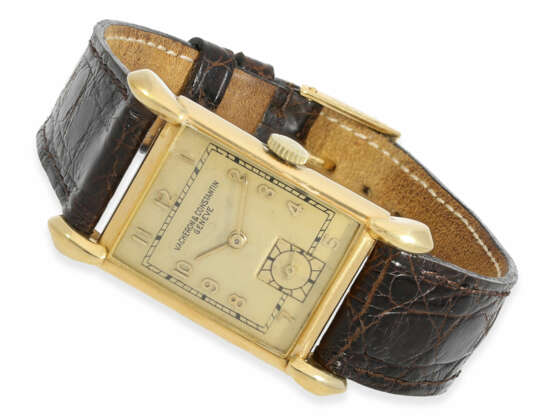 Armbanduhr: sehr seltene Vacheron & Constantin Herrenuhr mit besonderen Bandanstößen, ca. 1951 - Foto 1