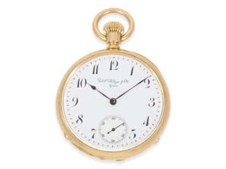 Taschenuhr: frühe Patek Philippe Herrenuhr, kleines, feines Ankerchronometer in Rotgold, No.59815, Genf ca. 1880