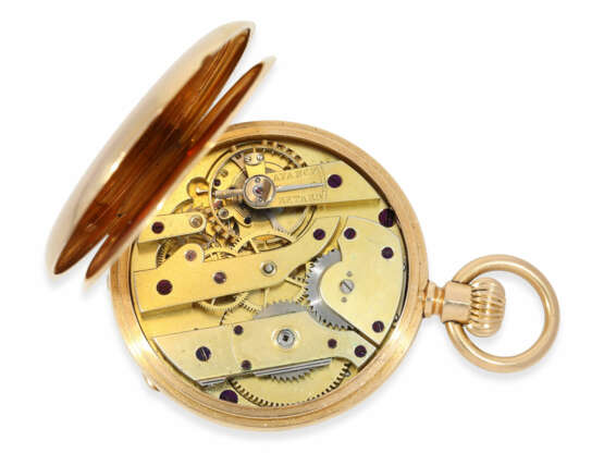 Taschenuhr: frühe Patek Philippe Herrenuhr, kleines, feines Ankerchronometer in Rotgold, No.59815, Genf ca. 1880 - Foto 2