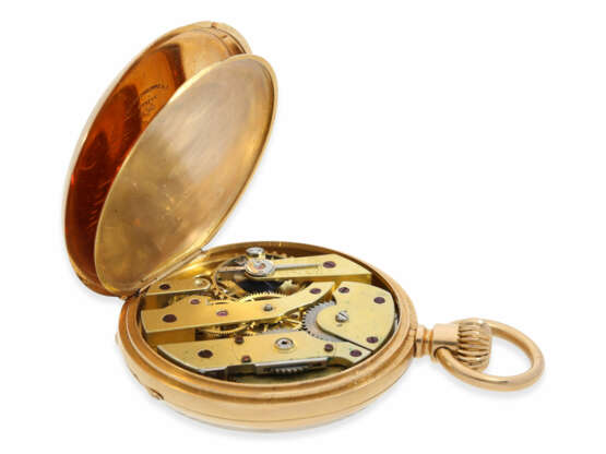 Taschenuhr: frühe Patek Philippe Herrenuhr, kleines, feines Ankerchronometer in Rotgold, No.59815, Genf ca. 1880 - фото 3