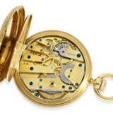 Taschenuhr: rare, frühe Gold/Emaille-Savonnette mit Diamantbesatz, Patek Philippe geliefert an Tiffany in New York, Genf ca. 1860 - фото 4