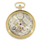 Taschenuhr: exquisite Gold/Emaille-Frackuhr mit Saphirbesatz, feinste Art déco Juweliersarbeit mit dazugehöriger Uhrenkette, verkauft durch Baume & Mercier Geneve, ca.1930 - photo 5