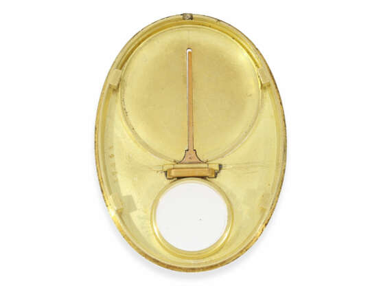 Taschenuhr: eine der rarsten Cartier Uhren aus der Zeit des Art déco, die "Sundial-Compass-Watch", Cartier ca.1939 - Foto 5