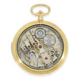Taschenuhr: extrem rare Cartier Goldsavonnette mit Minutenrepetition, hochwertiger goldener Uhrenkette und Cartier Originalbox, ca.1915 - Foto 4
