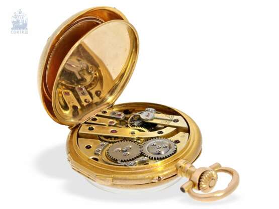 Taschenuhr/Anhängeuhr: sehr seltene und außergewöhnliche Damenuhr im Louis XVI-Stil, signiert Breguet No.3555, ca.1875 - Foto 4