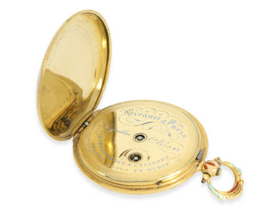 Taschenuhr: exquisite Gold/Emaille-Lepine für den osmanischen Markt, Spitzenqualität, signiert Breguet a Paris, No. 17094, ca.1830 - фото 5