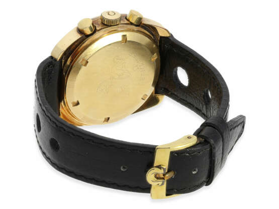 Armbanduhr: Omega-Rarität, einer der seltensten Seamaster Chronographen, Ref. 176.007 in massiv 18K Gold, nie in Serie gegangen, Baujahr 1973! - photo 6