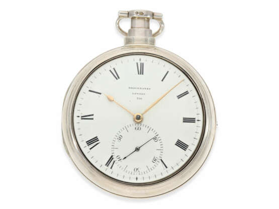 Taschenuhr: schweres englisches Taschenchronometer feinster Qualität, bedeutender Uhrmacher, Brockbanks London No.770, London 1813 - Foto 2