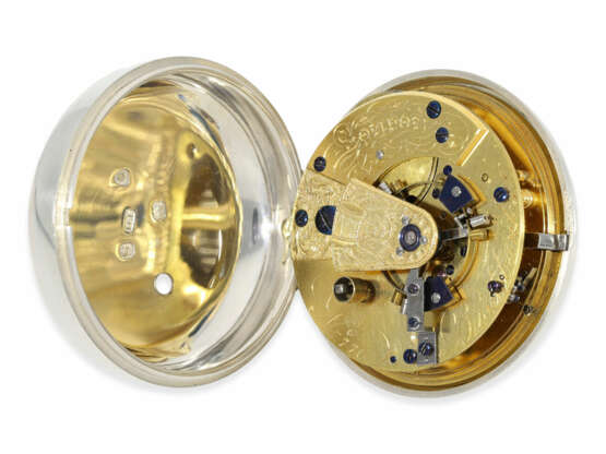 Taschenuhr: schweres englisches Taschenchronometer feinster Qualität, bedeutender Uhrmacher, Brockbanks London No.770, London 1813 - Foto 3