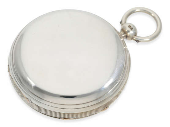 Taschenuhr: bedeutendes Charles Frodsham Beobachtungs-Chronometer bester Qualität "AD.FmsZ" mit Gangreserve-Anzeige und Duo-In-Uno Spirale, No. 8872/8874, ca.1859 - Foto 5