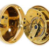 Taschenuhr: museales, bedeutendes rotgoldenes Taschenchronometer von Thomas Earnshaw mit "Zuckerzangen-Kompensation", No.763/3352, London 1805 - photo 3