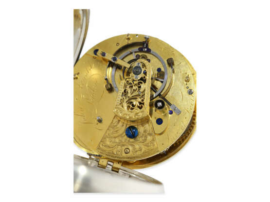 Taschenuhr: bedeutendes, museales, bisher nicht registriertes Taschenchronometer "of the Best Kind" John Arnold London No.76, Hallmarks London 1782 - photo 7