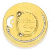 Taschenuhr: museale, früheste uns bekannte Gold/Emaille-Clockwatch mit Orientperlenbesatz, Originalbox und Originalschlüssel No.1919, George Prior London, ca.1785 - Foto 14