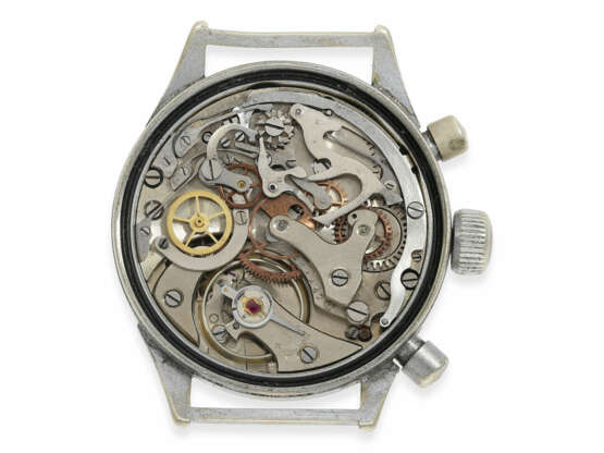 Armbanduhr: vintage WW2 Militäruhr, früher Hanhart Flyback-Chronograph, Fliegeruhr No. 119932, Kal.41, ca. 1944 - фото 2