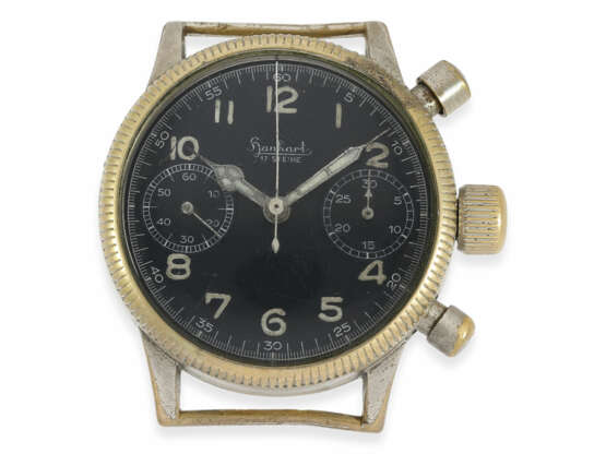 Armbanduhr: vintage WW2 Militäruhr, früher Hanhart Flyback-Chronograph, Fliegeruhr, Kal.41, ca. 1944 - photo 1