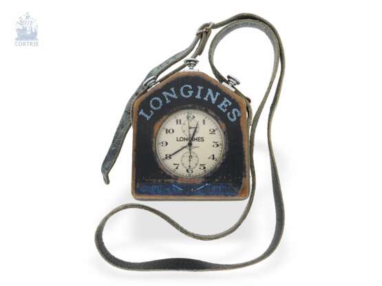 Taschenuhr: sehr seltener, großer Longines Chronograph Rattrapante mit Register, P 9537100/ Ref. 4507 mit Originalbox, ca.1950 - photo 5