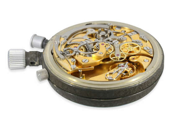Taschenuhr: Omega Olympia Chronograph Rattrapante No. 3249169, komplett originaler Zustand mit Originalbox, 70er Jahre - Foto 5