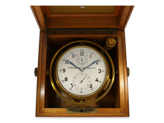Marinechronometer: seltenes Zenith Marinechronometer mit 54h-Gangreserve No.31957, 40er Jahre - Foto 1