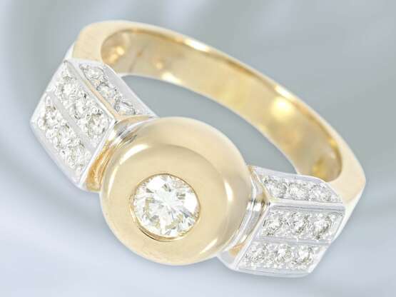 Ring: dekorativer Brillant-Goldschmiedering aus dem Hause Wempe, ca. 0,7ct - Foto 1