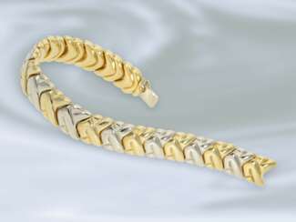 Armband: interessant gefertigtes Goldschmiedearmband, vintage Handarbeit aus 18K Gold