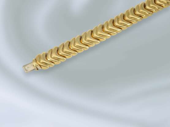 Armband: interessant gefertigtes Goldschmiedearmband, vintage Handarbeit aus 18K Gold - Foto 3