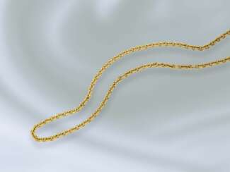 Kette/Collier: außergewöhnlich lange vintage Ankerkette aus 18K Gold