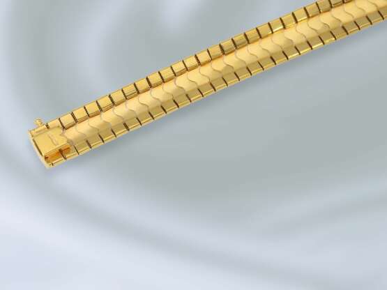 Armband: interessantes und sehr dekoratives Goldschmiedearmband aus 18K Gold, hochwertige Handarbeit - фото 3