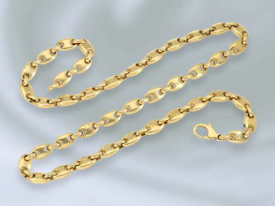 Kette/Collier: schöne und massiv gefertigte Goldkette aus 18K Gold, schwere Handarbeit - фото 1