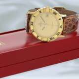 Armbanduhr: hochwertige, elegante vintage Omega Herrenuhr in 18K Gold "Constellation Date", Ref.1611.10.20BA von 1994, mit Box und Papieren - Foto 1
