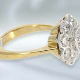 Ring: solide gefertigter und sehr hochwertiger Brillant-Blütenring aus 18K Gold, feine Brillanten von ca. 2,2ct - фото 2