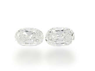 Diamant: 2 äußerst hochwertige Diamanten von zusammen ca. 1,18ct, oberer Qualitätsbereich