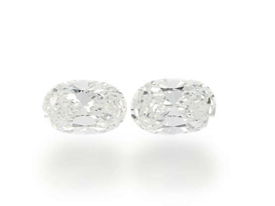 Diamant: 2 äußerst hochwertige Diamanten von zusammen ca. 1,18ct, oberer Qualitätsbereich - фото 1