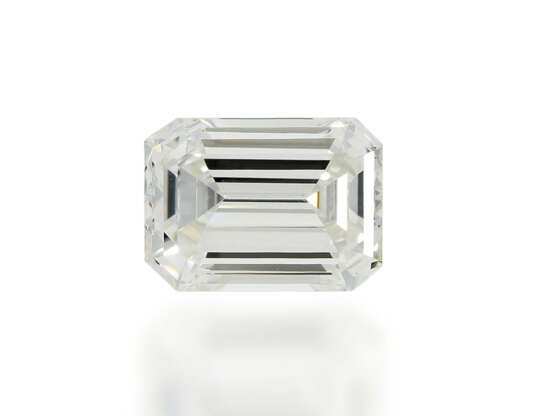 Diamant: Hochfeiner Emerald-Cut Diamant, 1,14ct, Wesselton/VS, mit aktuellem DPL Zertifikat - Foto 1